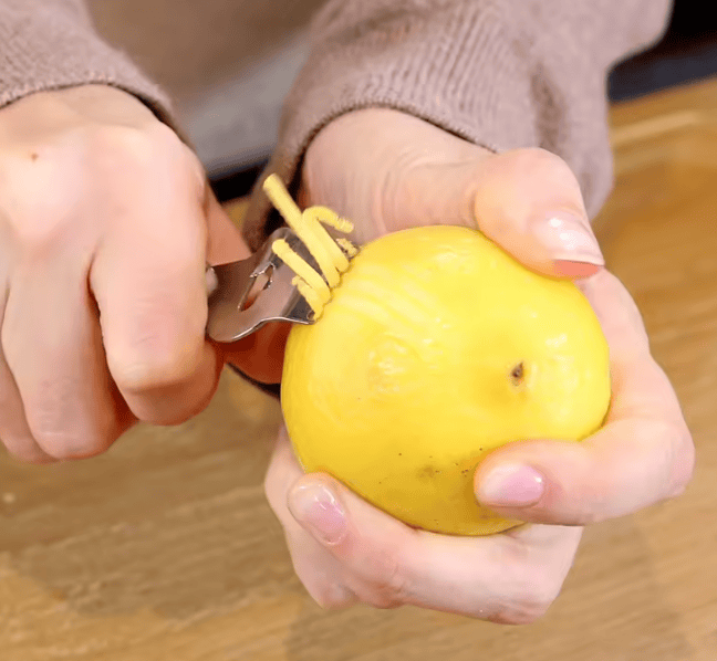 Generic Lemon Zester Lime with Channel Stainless Steel Citrus Knife Tool Garnish Grater
