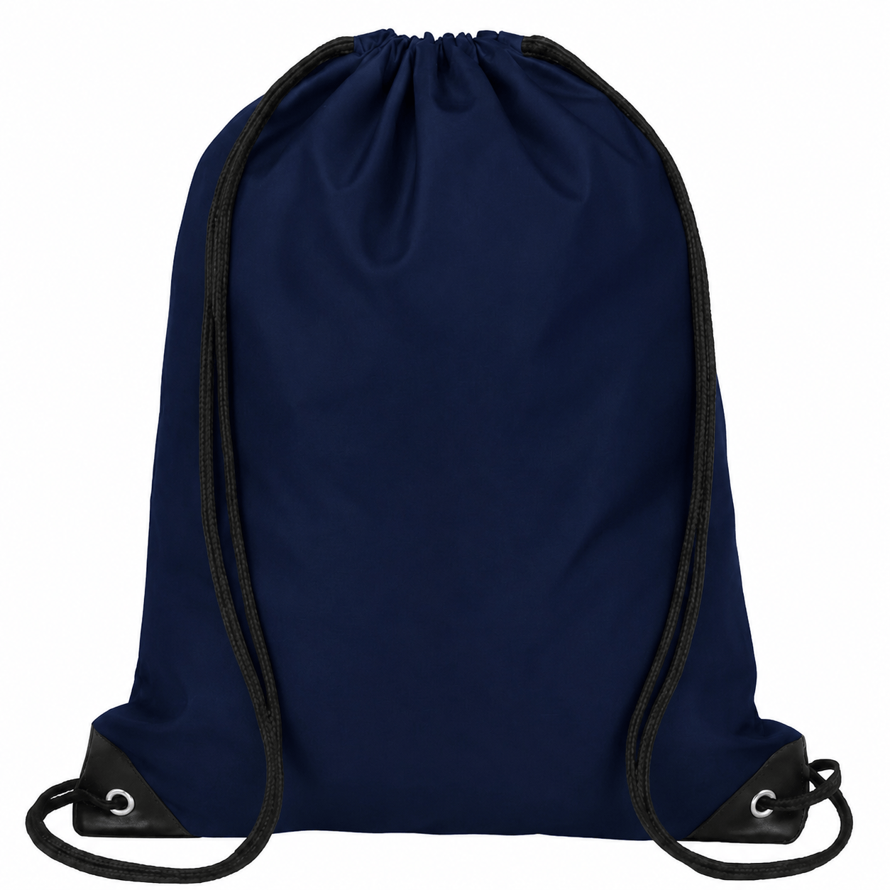 Generic Navy Drawstring Backpack Sports Travel Beach 35cm x 42cm Swimming Shoe Bag