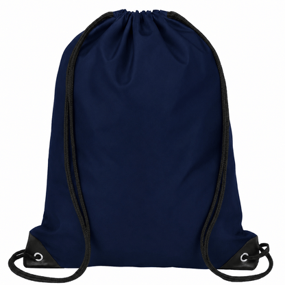Generic Navy Drawstring Backpack Sports Travel Beach 35cm x 42cm Swimming Shoe Bag