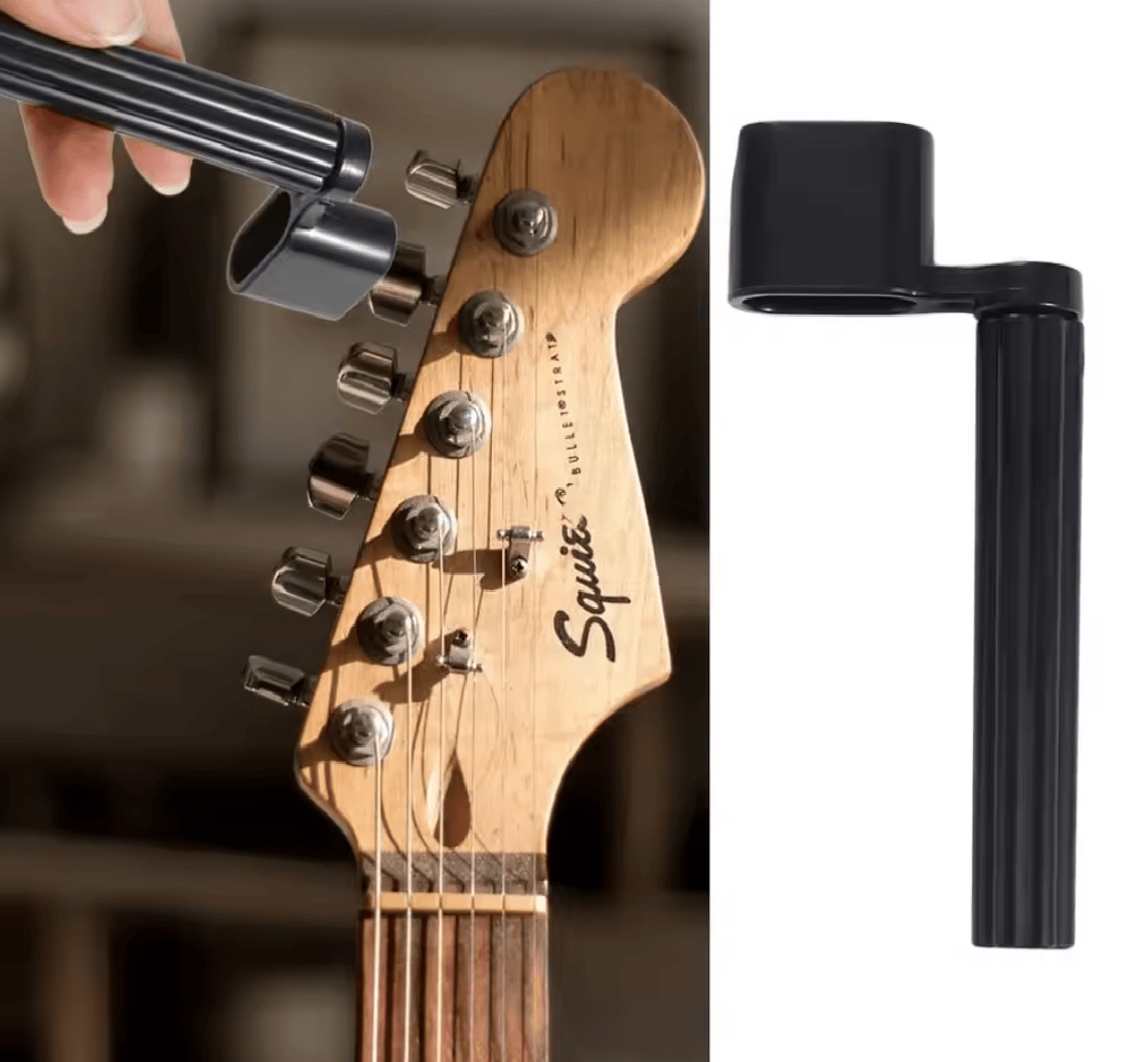 Generic Plastic Acoustic Electric Guitar String Winder Peg Bridge Pin Tool BLACK