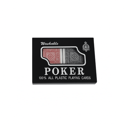 Generic Playing Cards Poker Twin Deck Plastic Washable Red Black PlayingCards