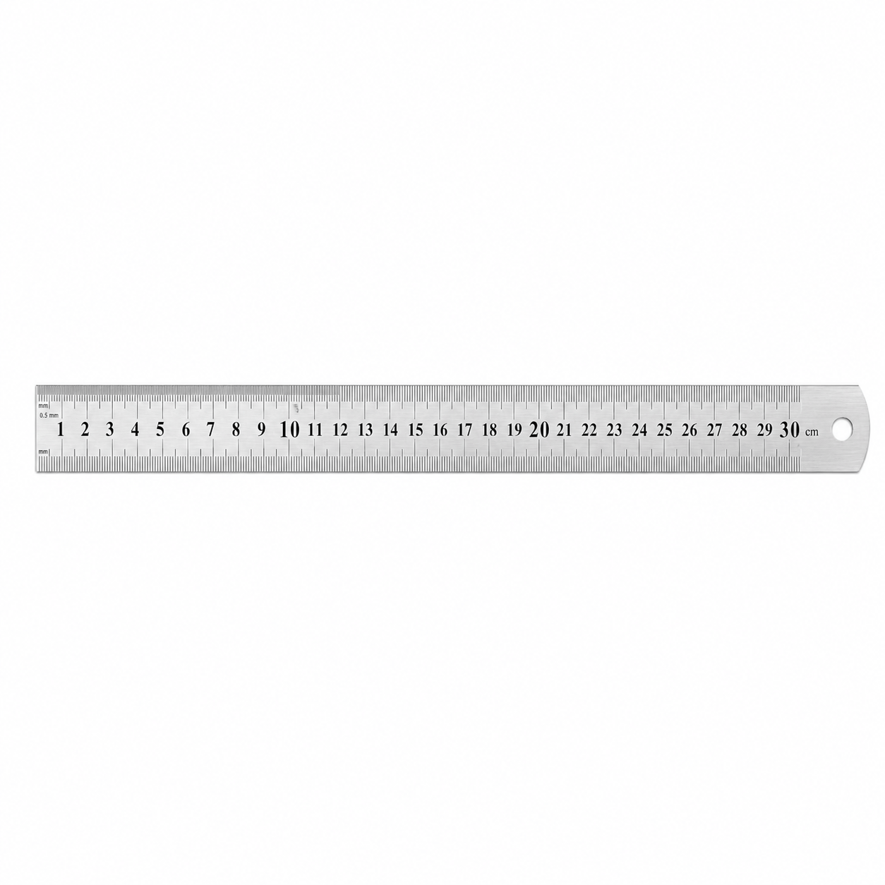 Generic Ruler Metal Stainless Steel Ruler Double Sided 30CM 12INCH Precision School Office