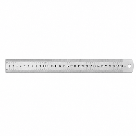 Generic Ruler Metal Stainless Steel Ruler Double Sided 30CM 12INCH Precision School Office