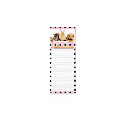 Generic Shopping list D3 Magnetic Shopping To Do List with Pencil-Cute Animals Fridge Memo Pad Board