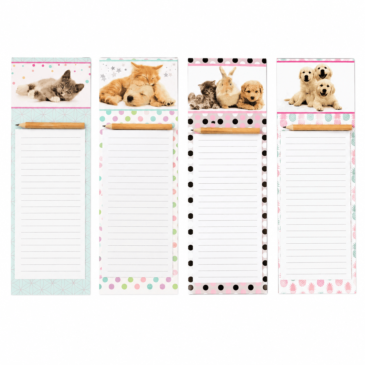 Generic Shopping list Magnetic Shopping To Do List with Pencil-Cute Animals Fridge Memo Pad Board