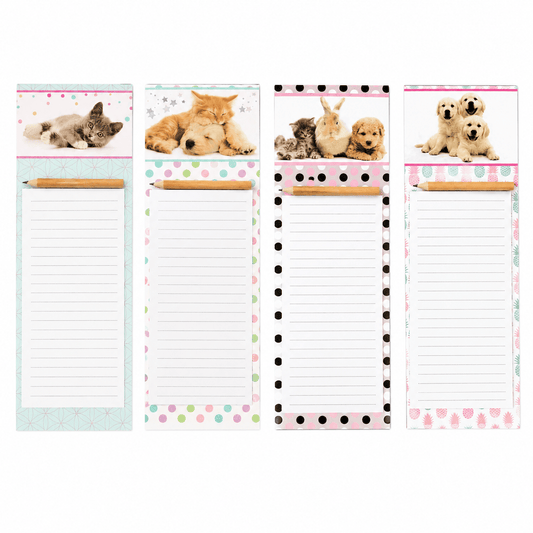 Generic Shopping list Magnetic Shopping To Do List with Pencil-Cute Animals Fridge Memo Pad Board