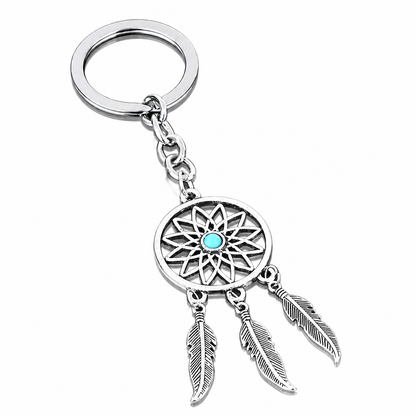 Generic Silver Charm gift Dream Catcher Keyring Feather Tassels Key Chain Ring Keychain