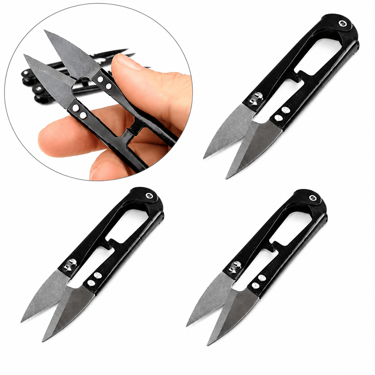 Generic Snipper 3Pcs Sewing Nippers Snips Beading Thread Snippers Trimming Scissors Clippers