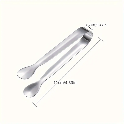Generic Tongs 1x Mini Stainless Steel Tong Clamp Appetizers Party Tea Bag Food Bar Rustproof
