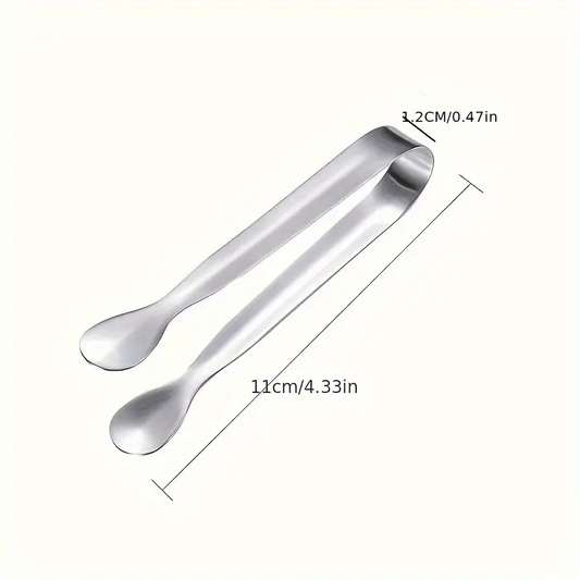 Generic Tongs 1x Mini Stainless Steel Tong Clamp Appetizers Party Tea Bag Food Bar Rustproof