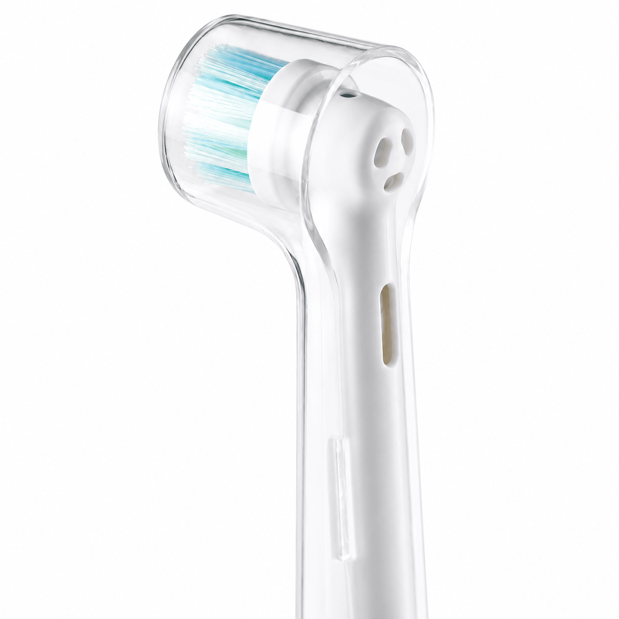Generic toothbrush covers 4pc Electric Toothbrush Clear Round Head Cover Anti Dust for Oral B