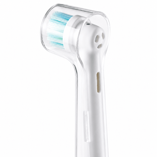 Generic toothbrush covers 4pc Electric Toothbrush Clear Round Head Cover Anti Dust for Oral B