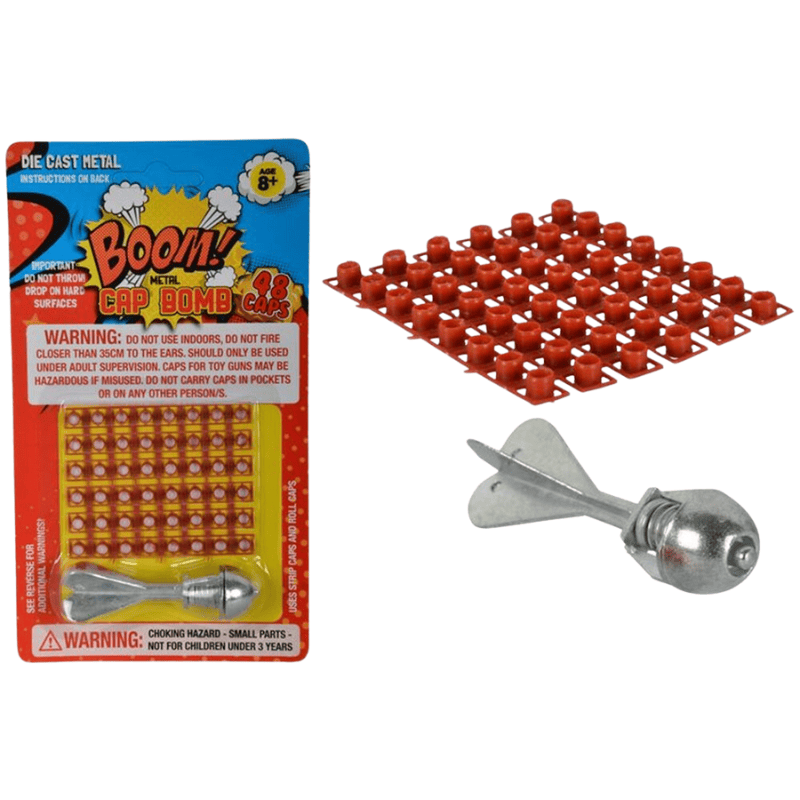Generic Toys 48 Caps Boom Metal Cap Bomb Toy Guns Refills Ammo Die Cast