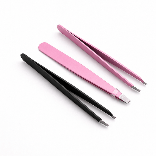 Generic Tweezers Professional Eyebrow Tweezers Hair Removal Slanted Stainless Steel Tweezer New