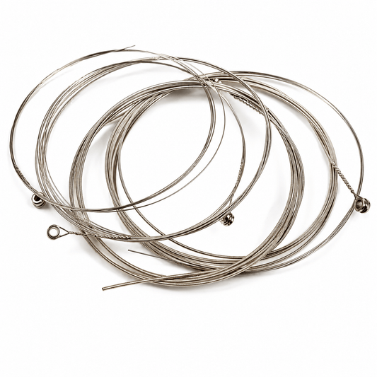 Generic Universal Electric Guitar String Set 6 Strings 010 Silver Beginner