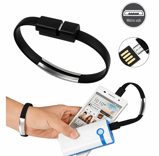 Generic USB Flash Drives 8Pin Micro USB To USB Cable Bracelet Power Bank Data Sync Cord Wristband Charge