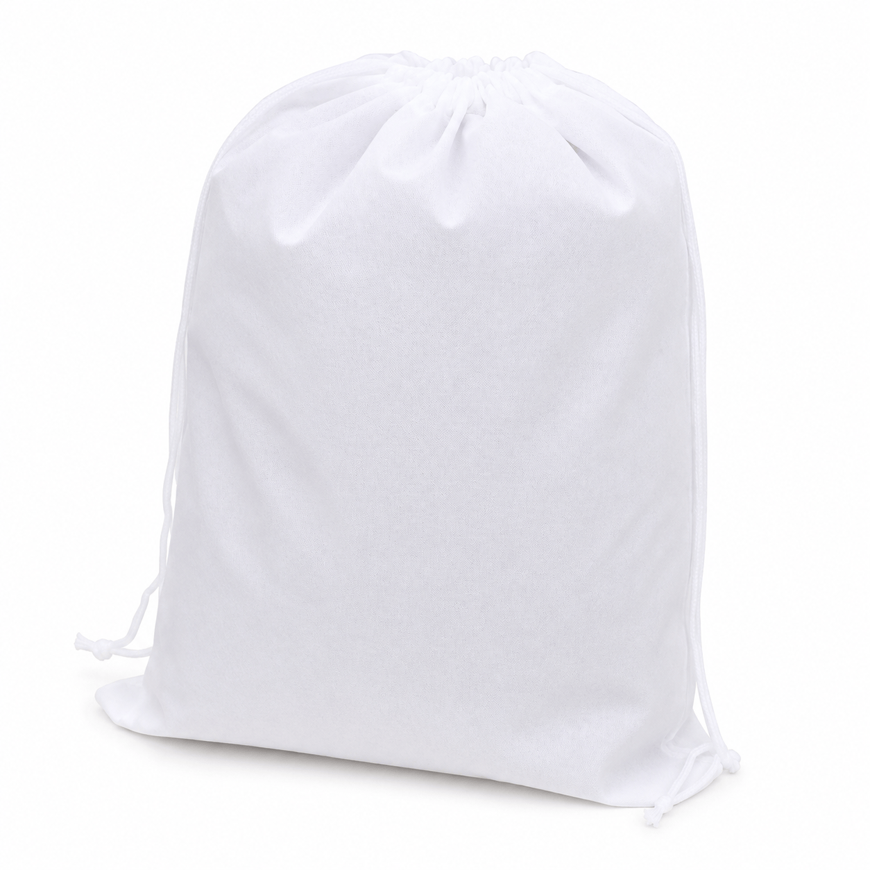 Generic White Portable Shoe Bag Travel Sport Storage Pouch Drawstring Dust Bag Non-woven