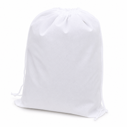Generic White Portable Shoe Bag Travel Sport Storage Pouch Drawstring Dust Bag Non-woven