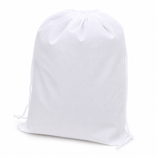 Generic White Portable Shoe Bag Travel Sport Storage Pouch Drawstring Dust Bag Non-woven