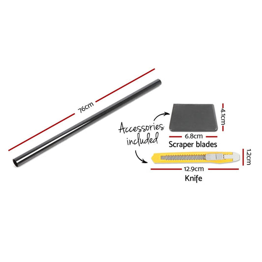 Giantz Auto Accessories > Auto Accessories Others > Automotive Decor Giantz Window Tint Film Black Commercial Car Auto House Glass 76cm X 7m VLT 35%