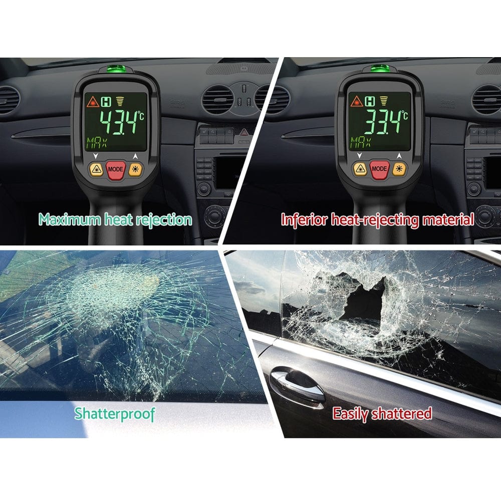 Giantz Auto Accessories > Auto Accessories Others > Automotive Decor Giantz Window Tint Film Black Roll 15% VLT Home House 76cm X 7m Tinting Tools