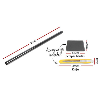 Giantz Auto Accessories > Auto Accessories Others > Automotive Decor Giantz Window Tint Film Black Roll 5% VLT Home House 76cm X 7m Tinting Tools