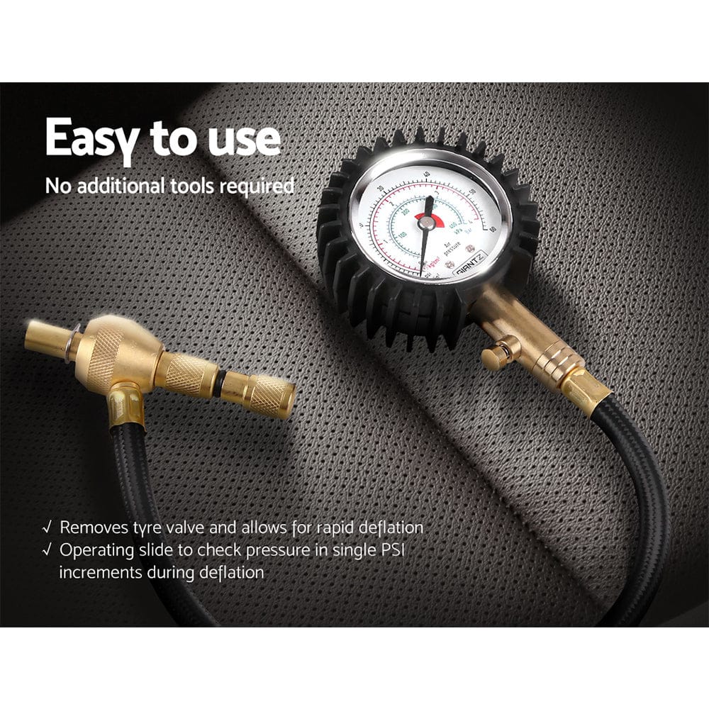 Giantz Auto Accessories > Auto Accessories Others > Automotive Gauges Giantz 4X4 4WD Gauge Valve Rapid Tyre/Tire Deflator