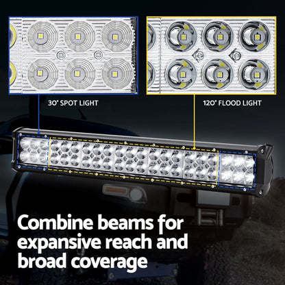 Giantz Auto Accessories > Auto Accessories Others > Automotive Lights Giantz LED Driving Light 20 Inch Flood Spot Light Bar Driving Lamp Offroad Truck