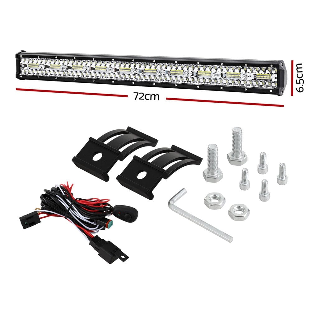Giantz Auto Accessories > Auto Accessories Others > Automotive Lights Giantz LED Driving Light 28 Inch Flood Spot Light Bar Driving Lamp Offroad Truck