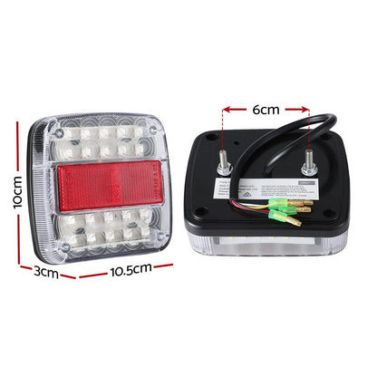 Giantz Auto Accessories > Auto Accessories Others > Automotive Lights Giantz Pair 26 LED Tail Lights Stop Reverse Indicator 12V Ute Trailer Truck