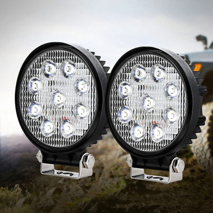 Giantz Auto Accessories > Auto Accessories Others > Automotive Lights Giantz Pair LED Driving Lights 4.5 Inch Flood Spot Lights Car Truck SUV 12V 24V