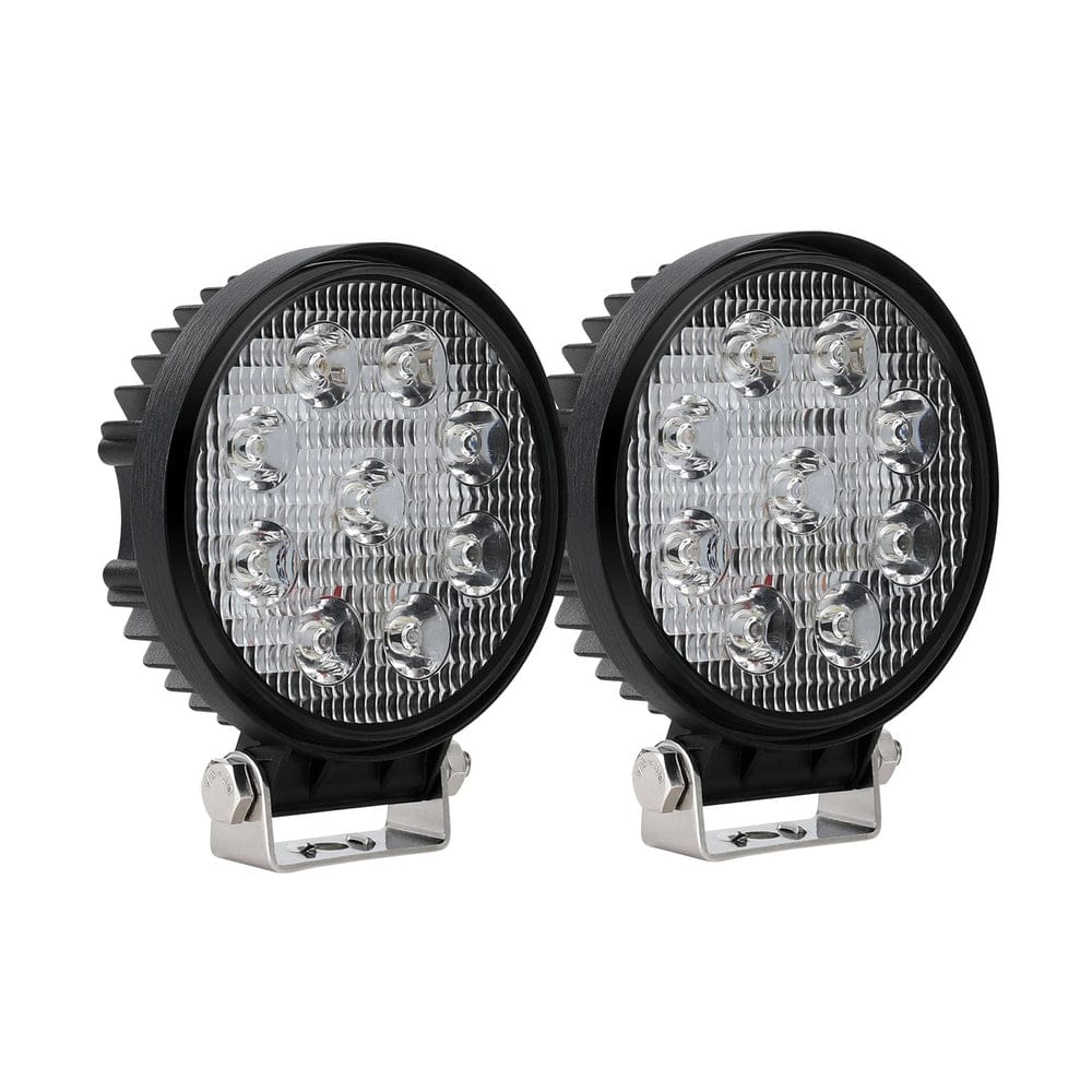 Giantz Auto Accessories > Auto Accessories Others > Automotive Lights Giantz Pair LED Driving Lights 4.5 Inch Flood Spot Lights Car Truck SUV 12V 24V