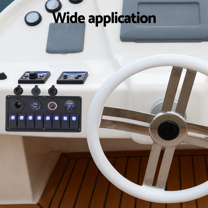Giantz Baby & Kids > Ride On Cars, Go-karts & Bikes > Ride On Cars Giantz 8 Gang 12V Switch Panel For Car Boat Marine USB ON-OFF LED Rocker Toggle