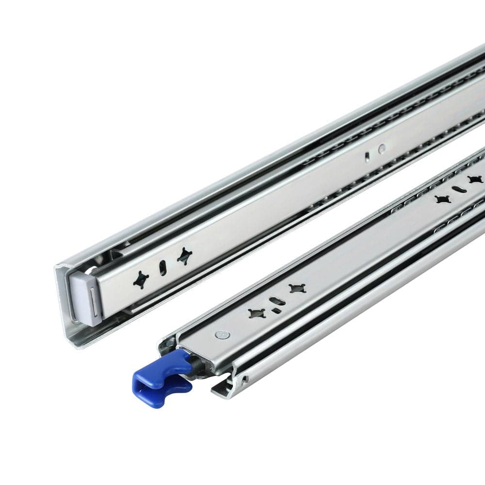 Giantz Home & Garden > DIY > Kitchen & Bathroom DIY Giantz 2x Drawer Slides Heavy Duty Full Extension Locking 750-1500mm Length