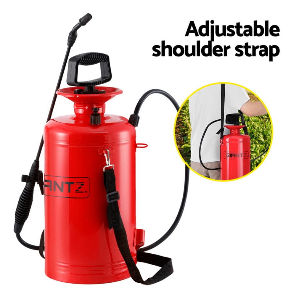 Giantz Home & Garden > Garden Tools > Gardening Accessories Giantz Weed Sprayer Pressure 7L Shoulder Pesticide Metal