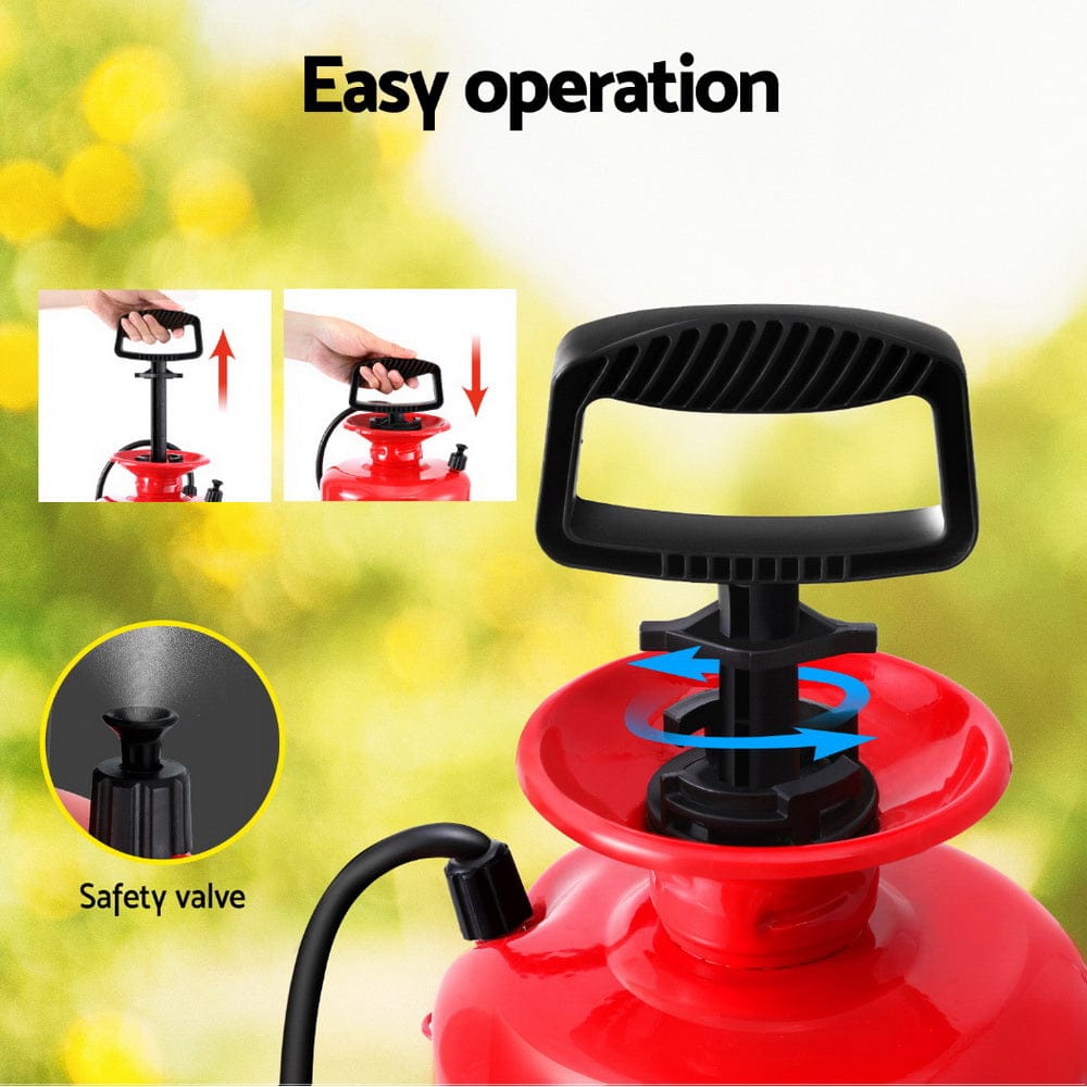Giantz Home & Garden > Garden Tools > Gardening Accessories Giantz Weed Sprayer Pressure 7L Shoulder Pesticide Metal