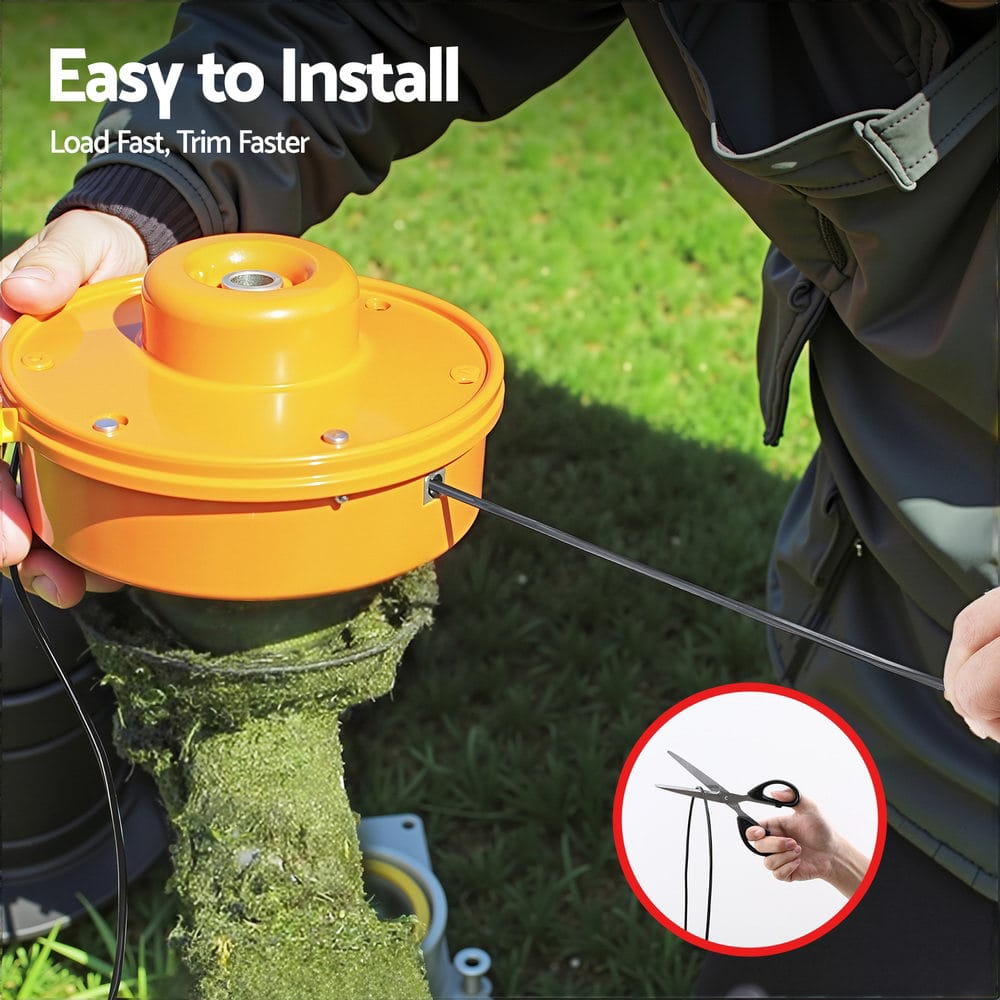 Giantz Home & Garden > Garden Tools > Gardening Tools Giantz 100M Whipper Snipper Trimmer Line 2.4mm Star Nylon String Cord Black