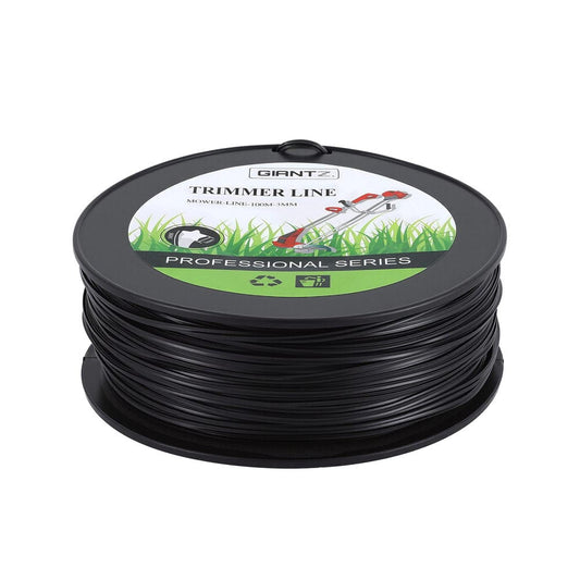 Giantz Home & Garden > Garden Tools > Gardening Tools Giantz 100M Whipper Snipper Trimmer Line 3.0mm Star Nylon String Cord Black