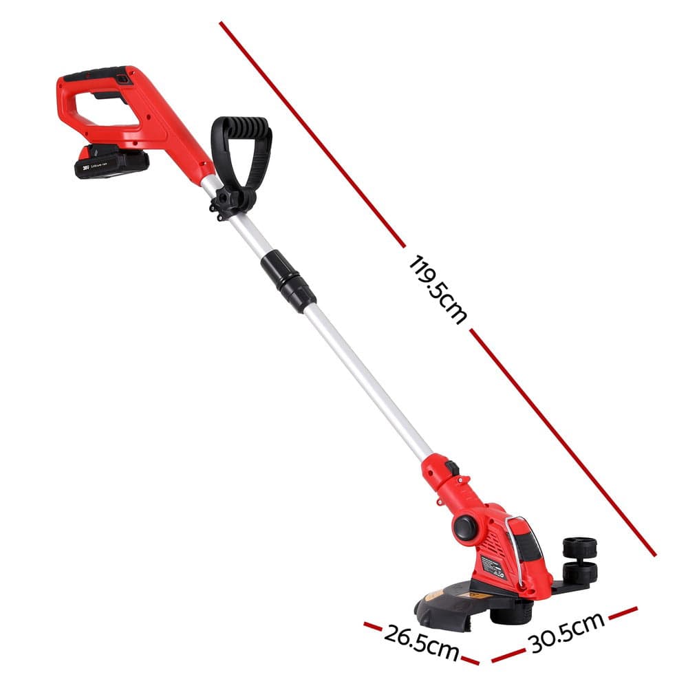 Giantz Home & Garden > Garden Tools > Gardening Tools Giantz 20V Cordless Line Trimmer Lawn Whipper Grass Snipper