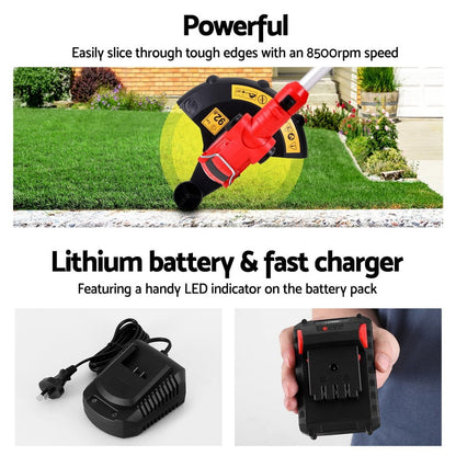 Giantz Home & Garden > Garden Tools > Gardening Tools Giantz 20V Cordless Line Trimmer Lawn Whipper Grass Snipper