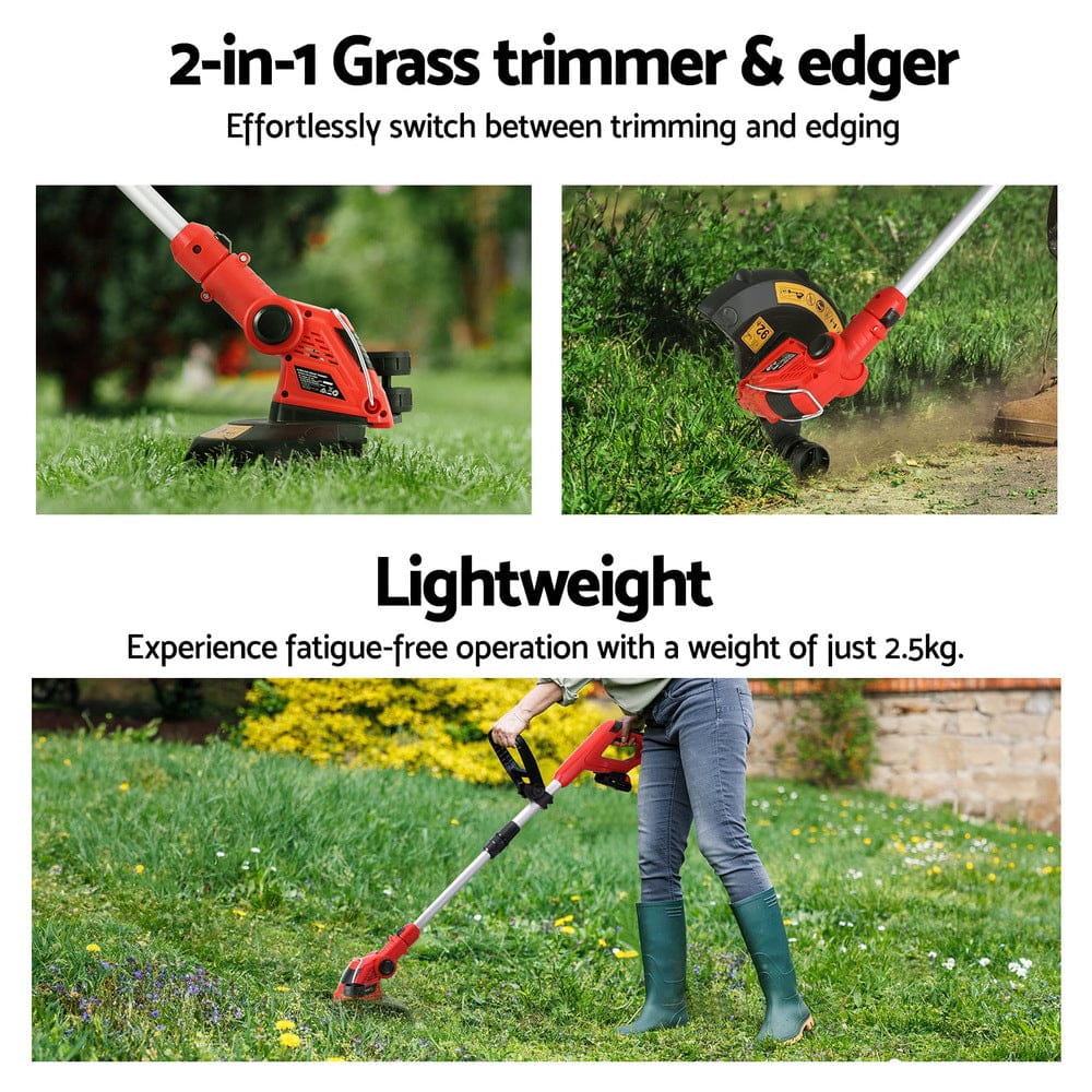 Giantz Home & Garden > Garden Tools > Gardening Tools Giantz 20V Cordless Line Trimmer Lawn Whipper Grass Snipper
