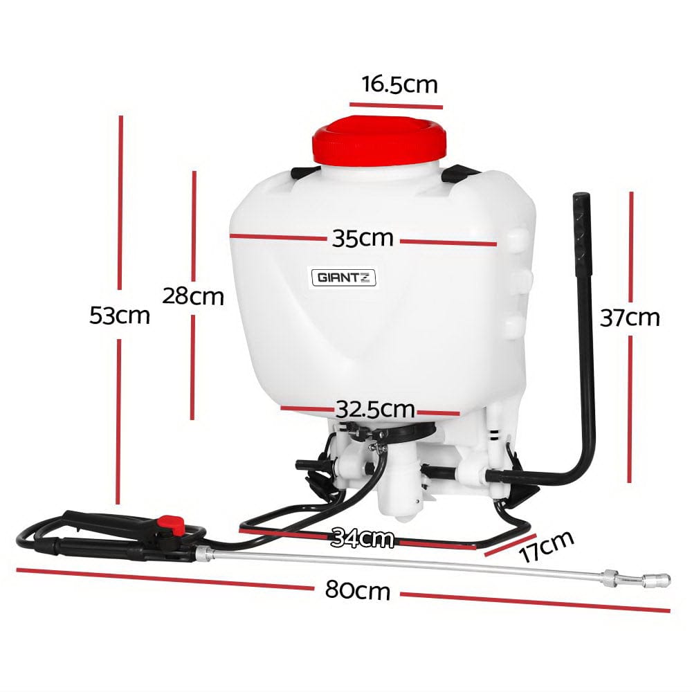 Giantz Home & Garden > Garden Tools > Herbicides Giantz Weed Sprayer 15L Knapsack Backpack Garden Spray