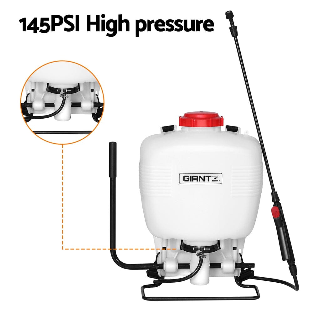 Giantz Home & Garden > Garden Tools > Herbicides Giantz Weed Sprayer 15L Knapsack Backpack Plastic