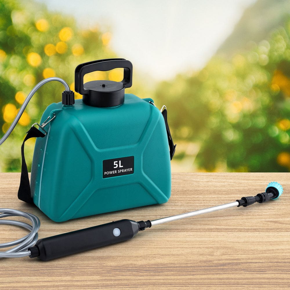 Giantz Home & Garden > Garden Tools > Herbicides Giantz Weed Sprayer Garden Sprayer USB Charging Electric Shoulder Sprayer 5L