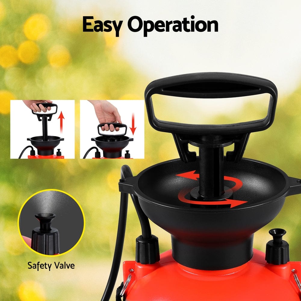 Giantz Home & Garden > Garden Tools > Herbicides Giantz Weed Sprayer Pressure 7L Shoulder Garden Spray