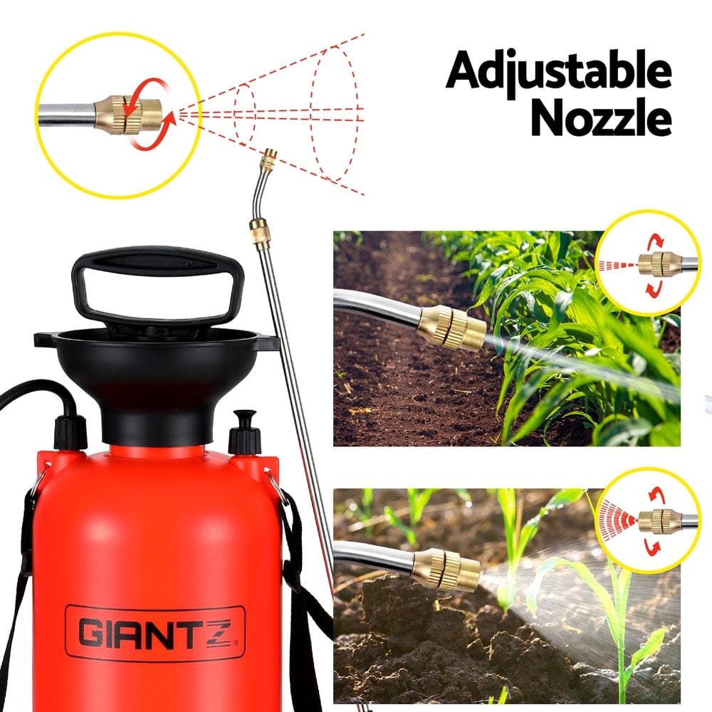 Giantz Home & Garden > Garden Tools > Herbicides Giantz Weed Sprayer Pressure 7L Shoulder Garden Spray