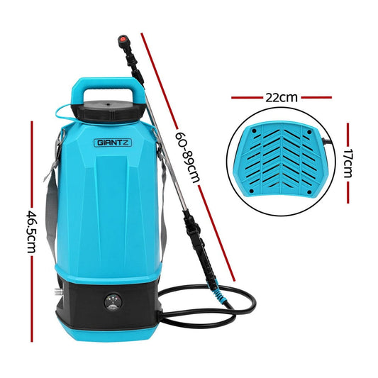 Giantz Home & Garden > Garden Tools > Herbicides Giantz Weed Sprayer Pressure 8L Shoulder Pesticide