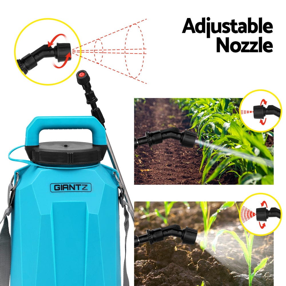 Giantz Home & Garden > Garden Tools > Herbicides Giantz Weed Sprayer Pressure 8L Shoulder Pesticide