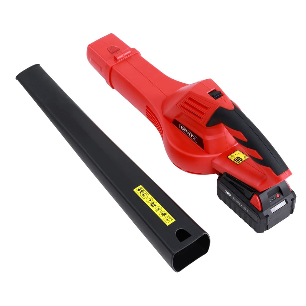 Giantz Home & Garden > Garden Tools > Leaf Blowers Giantz 20V Cordless Leaf Blower 12000RPM Powerful Garden Electric Lawn Cleaner