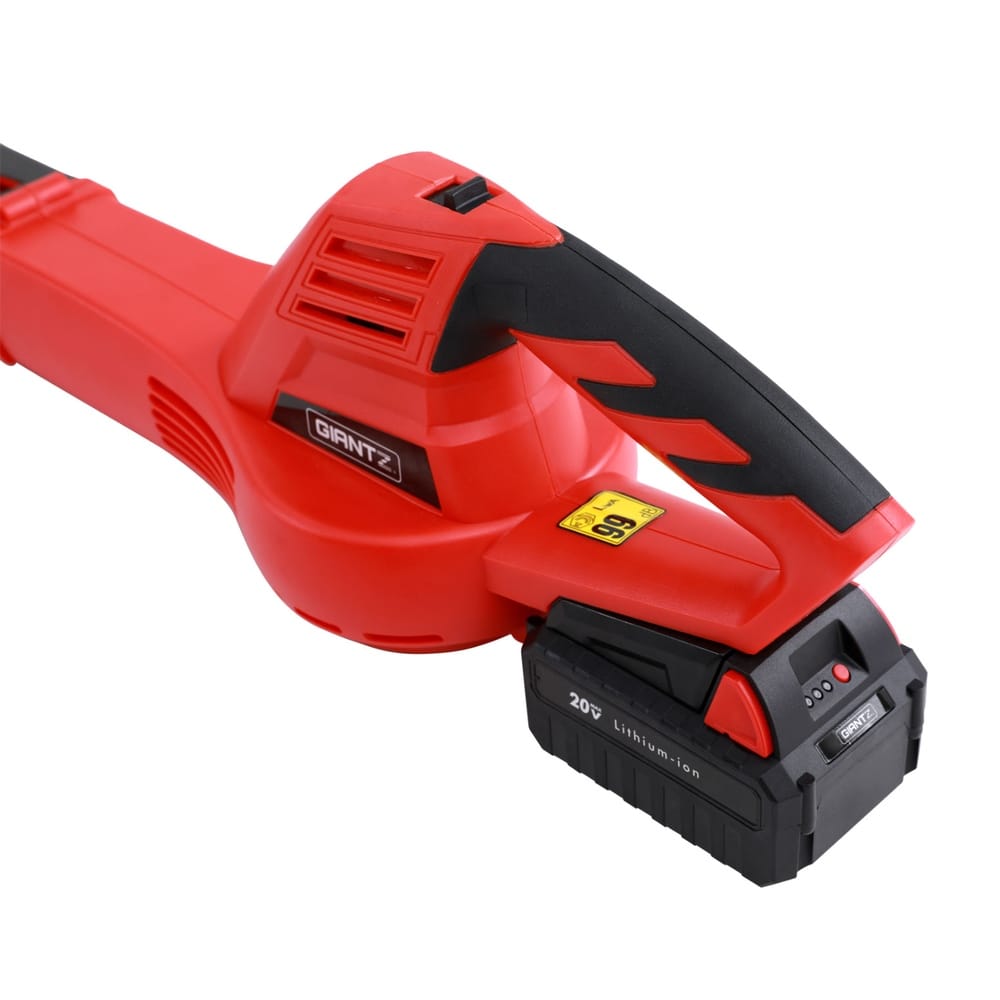 Giantz Home & Garden > Garden Tools > Leaf Blowers Giantz 20V Cordless Leaf Blower 12000RPM Powerful Garden Electric Lawn Cleaner
